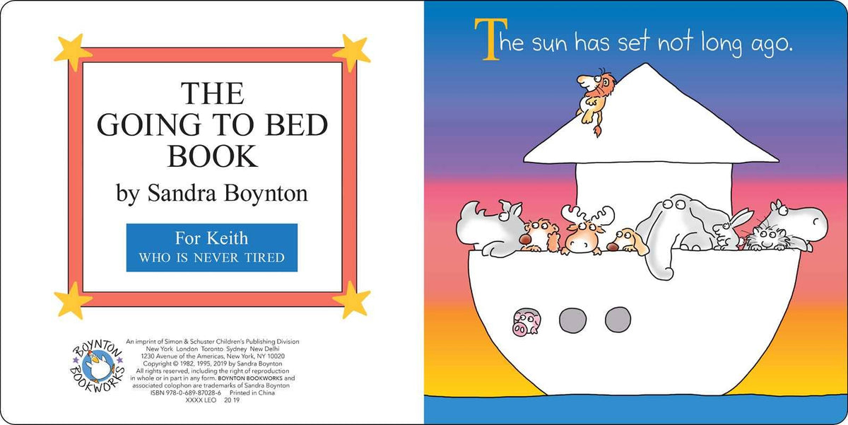 Going to Bed Book