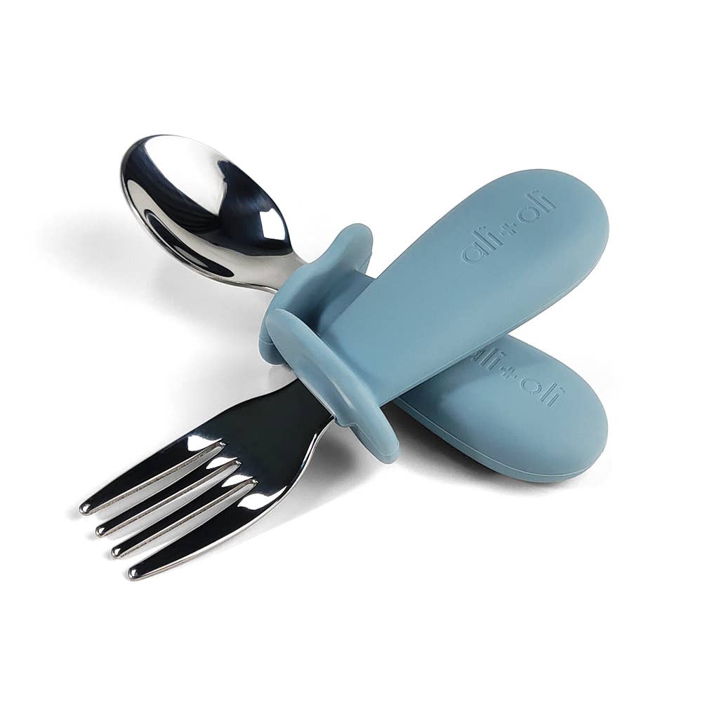 Blue Spoon & Fork Learning Set