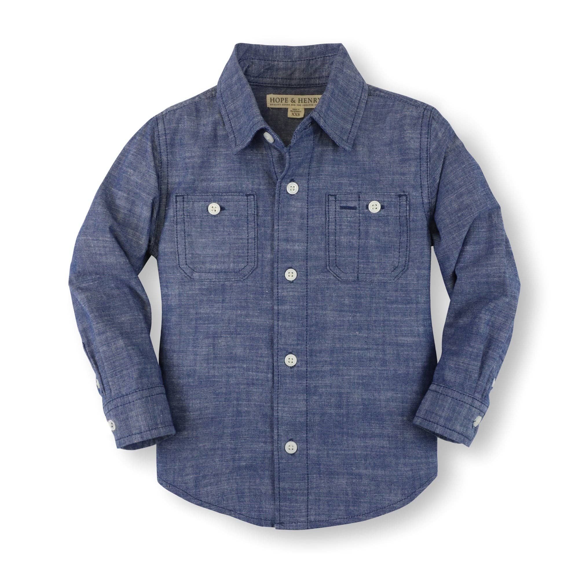 Organic Chambray Button Down Shirt