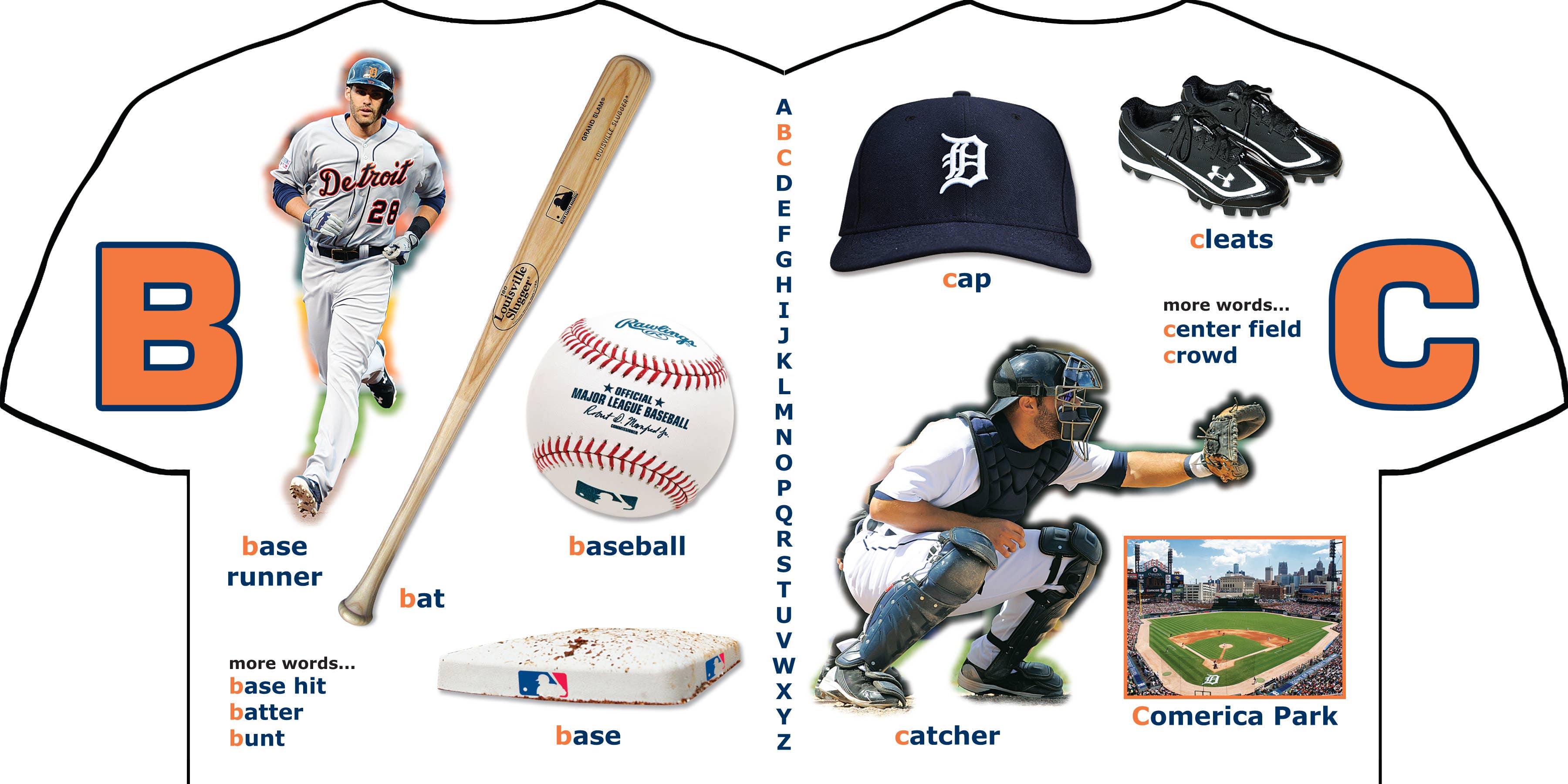 Detroit Tigers ABC - Kids' Book