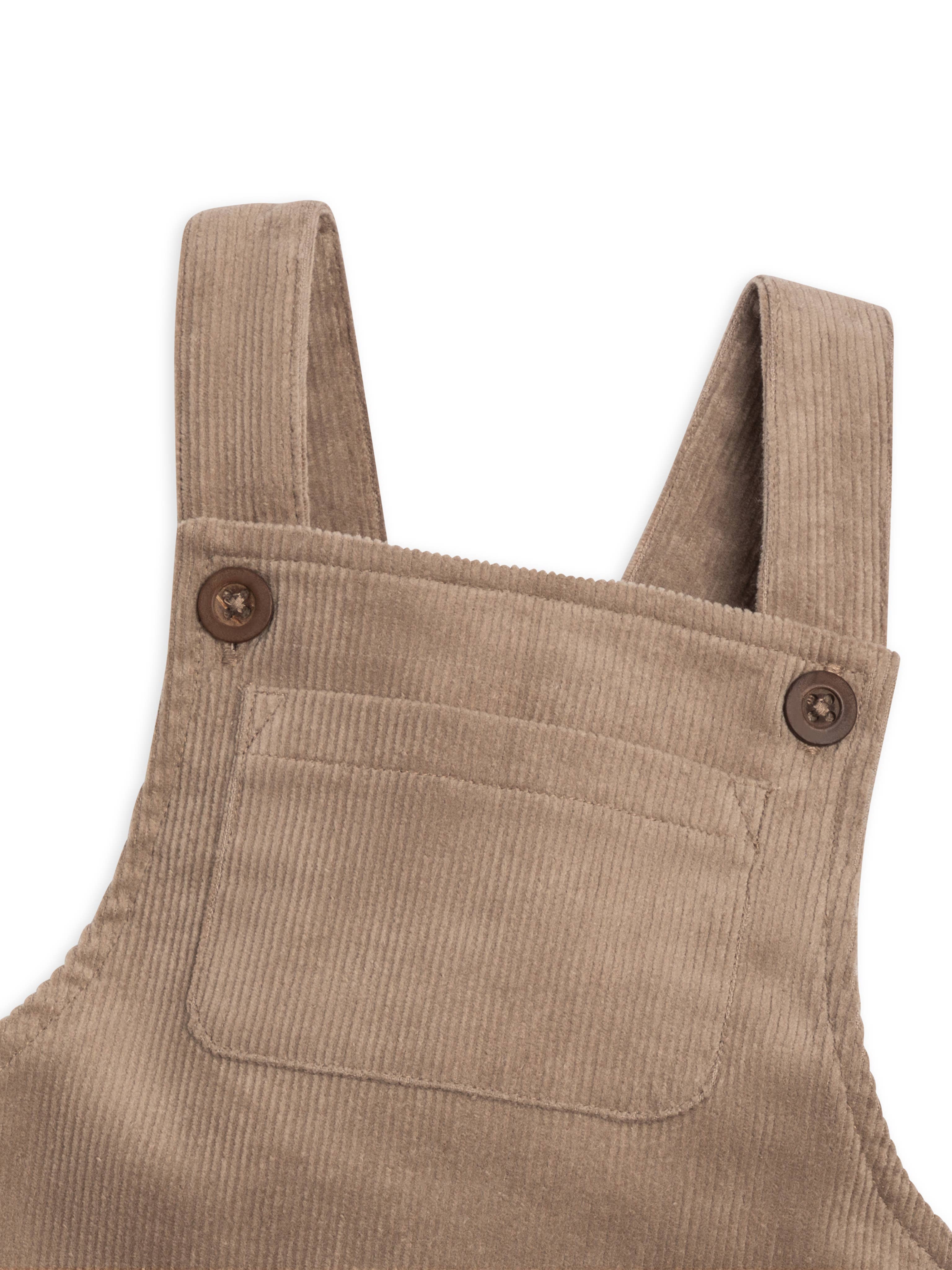 Taupe Remi Corduroy Overalls