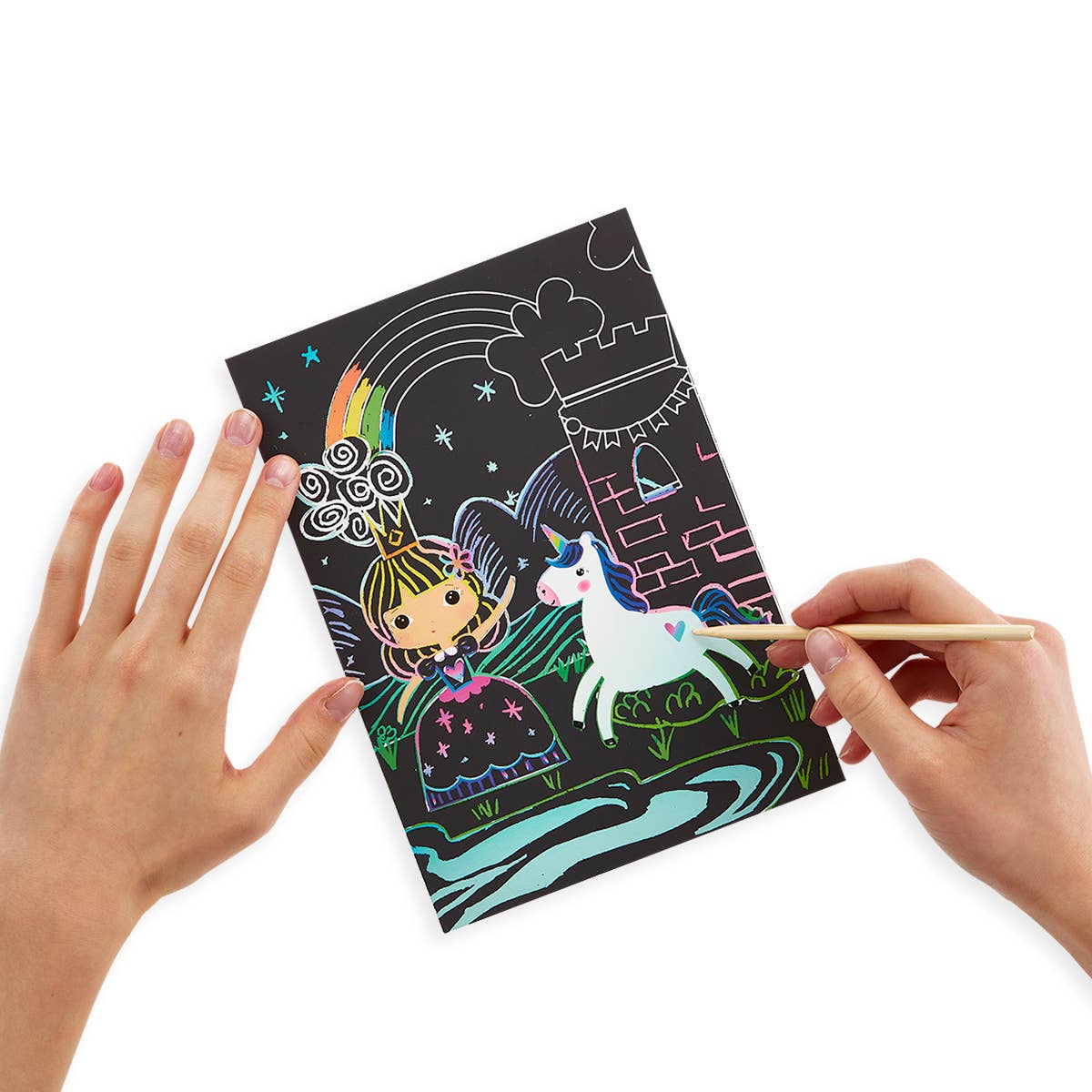 Scratch Art Kit for Kids - Princess Garden 10 Piece Set | OOLY