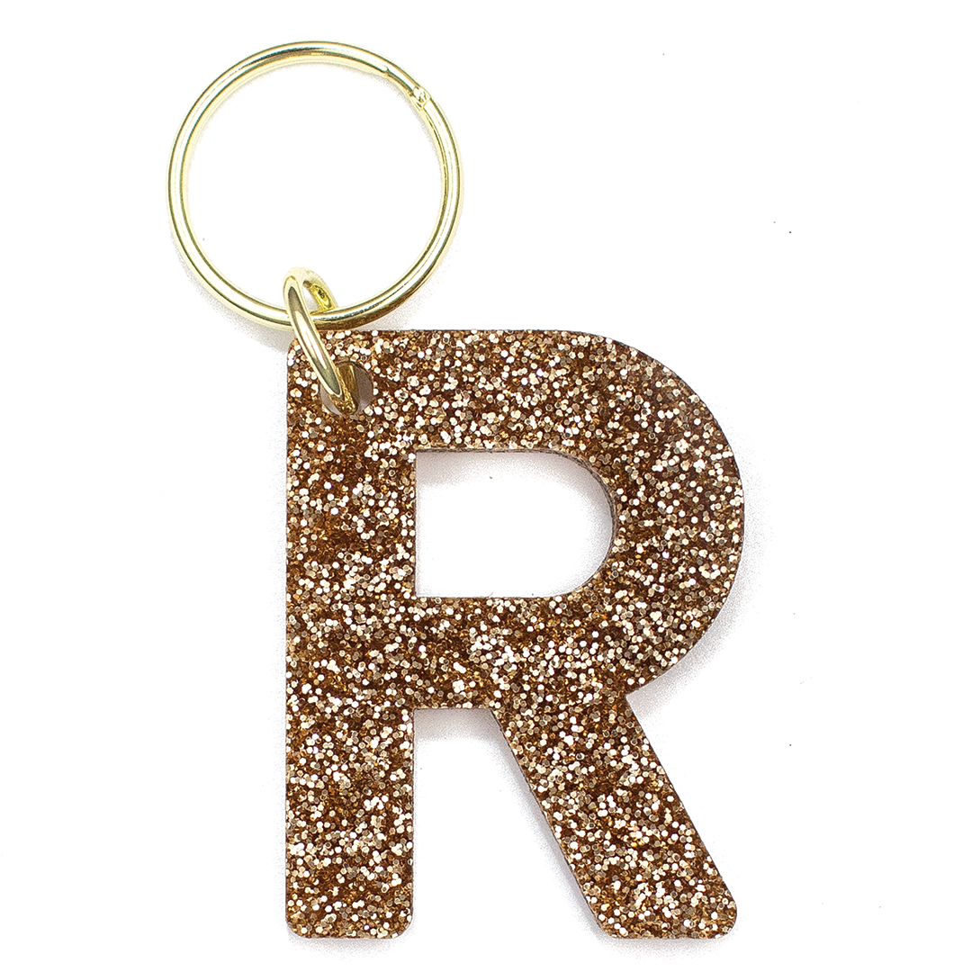 Glitter Letter Keychains - A-Z