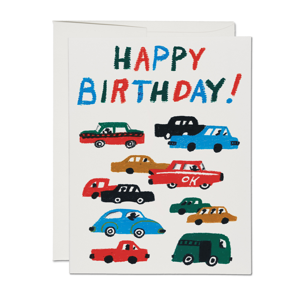 Birthday Traffic birthday greeting card
