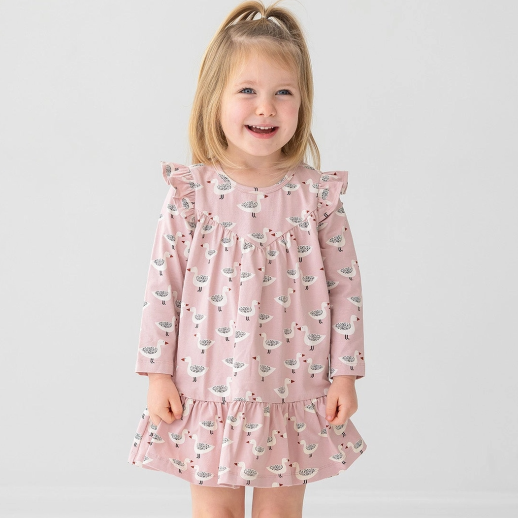 Blush Feathered Friends Dress