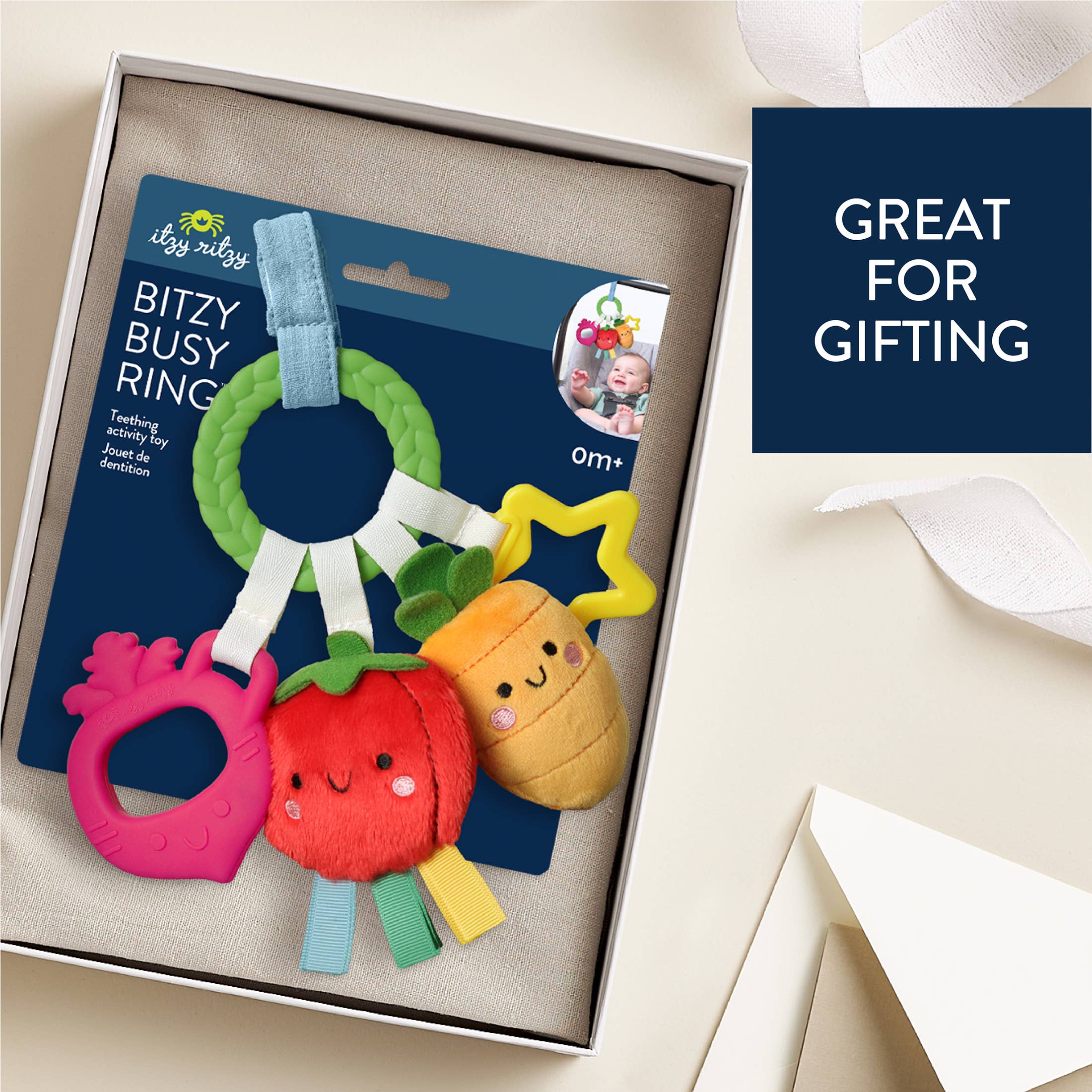 Bitzy Busy Ring™ Teething Activity Toy