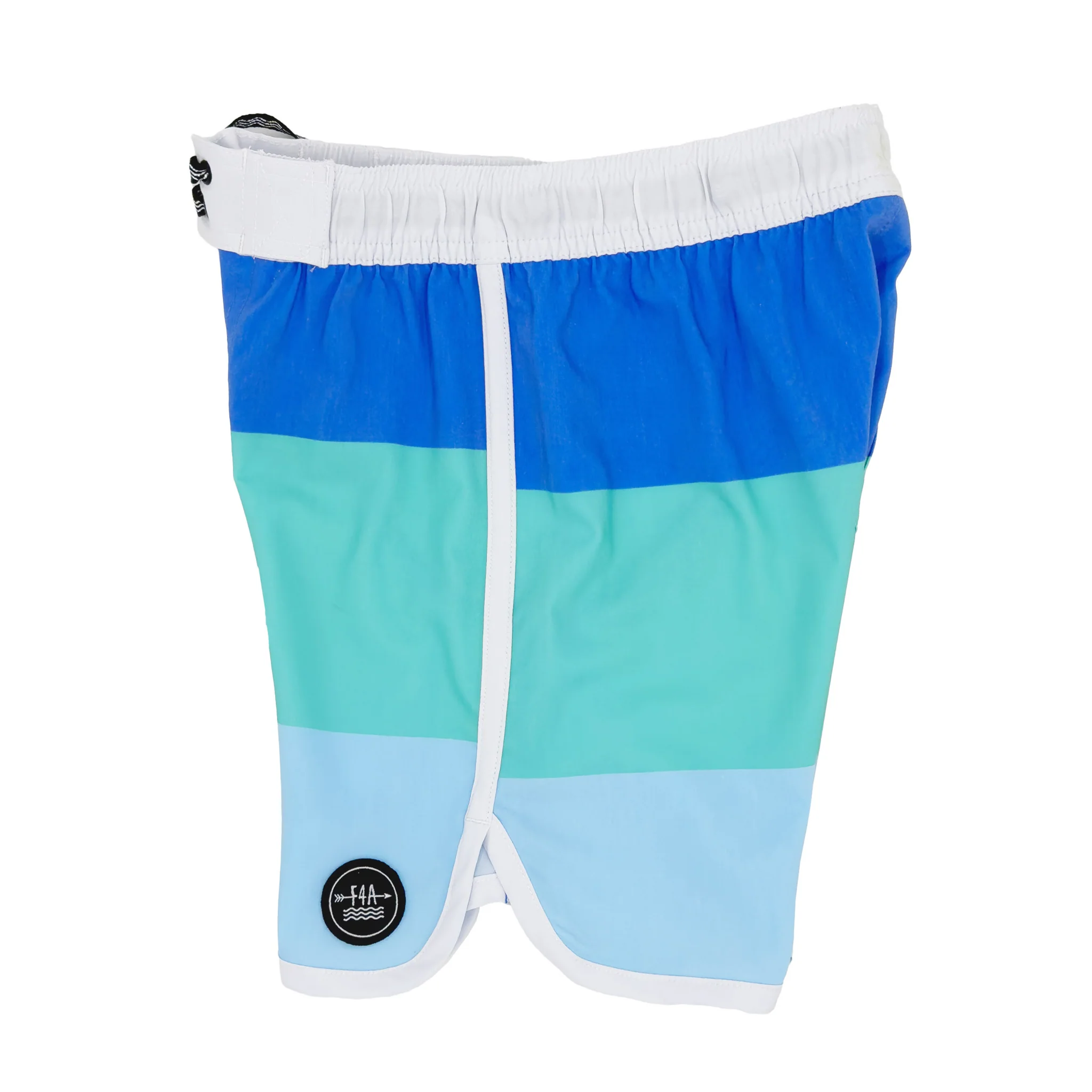 Marina Blue Block Stripe Boardshort