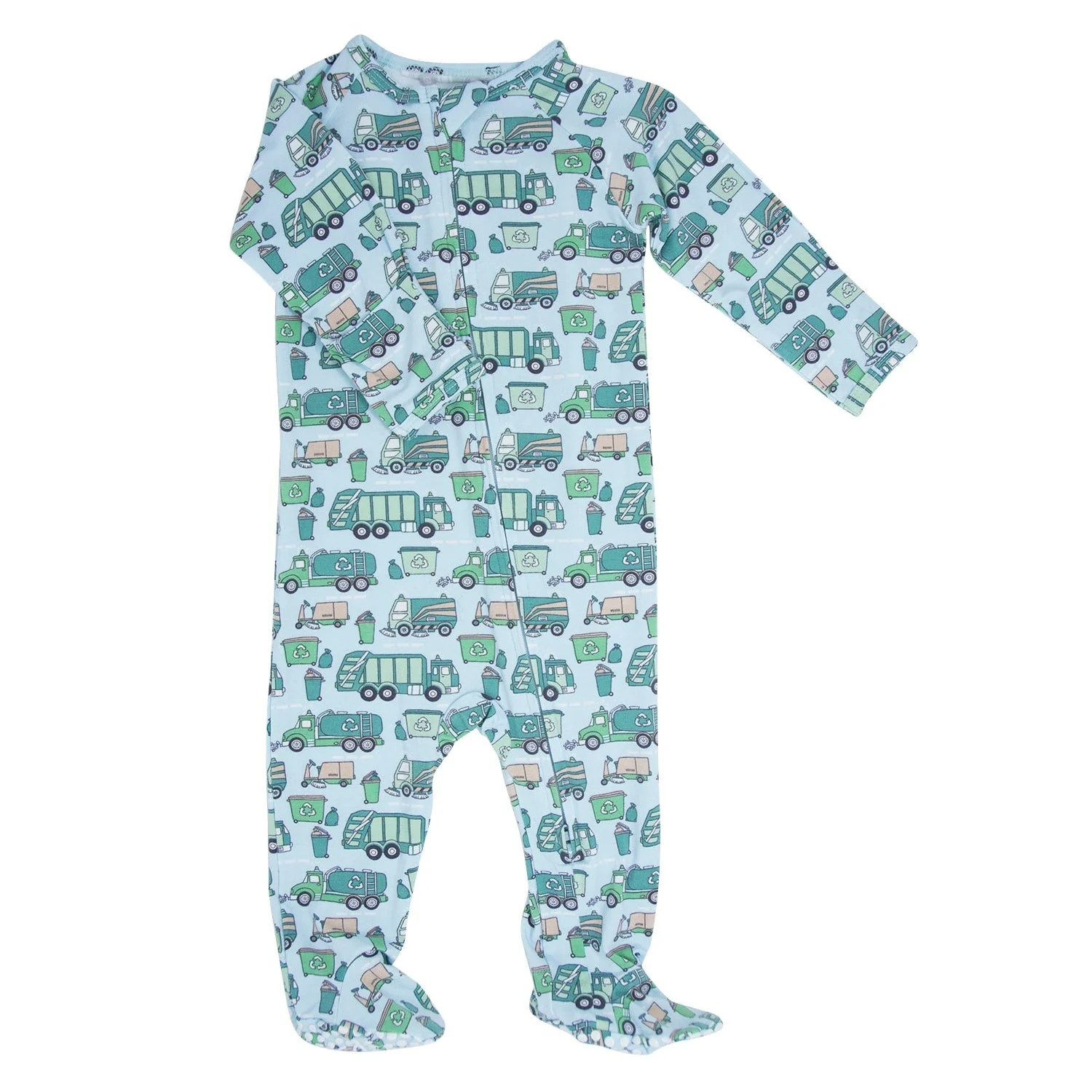 Reduce Reuse Recycle Zipper Footie