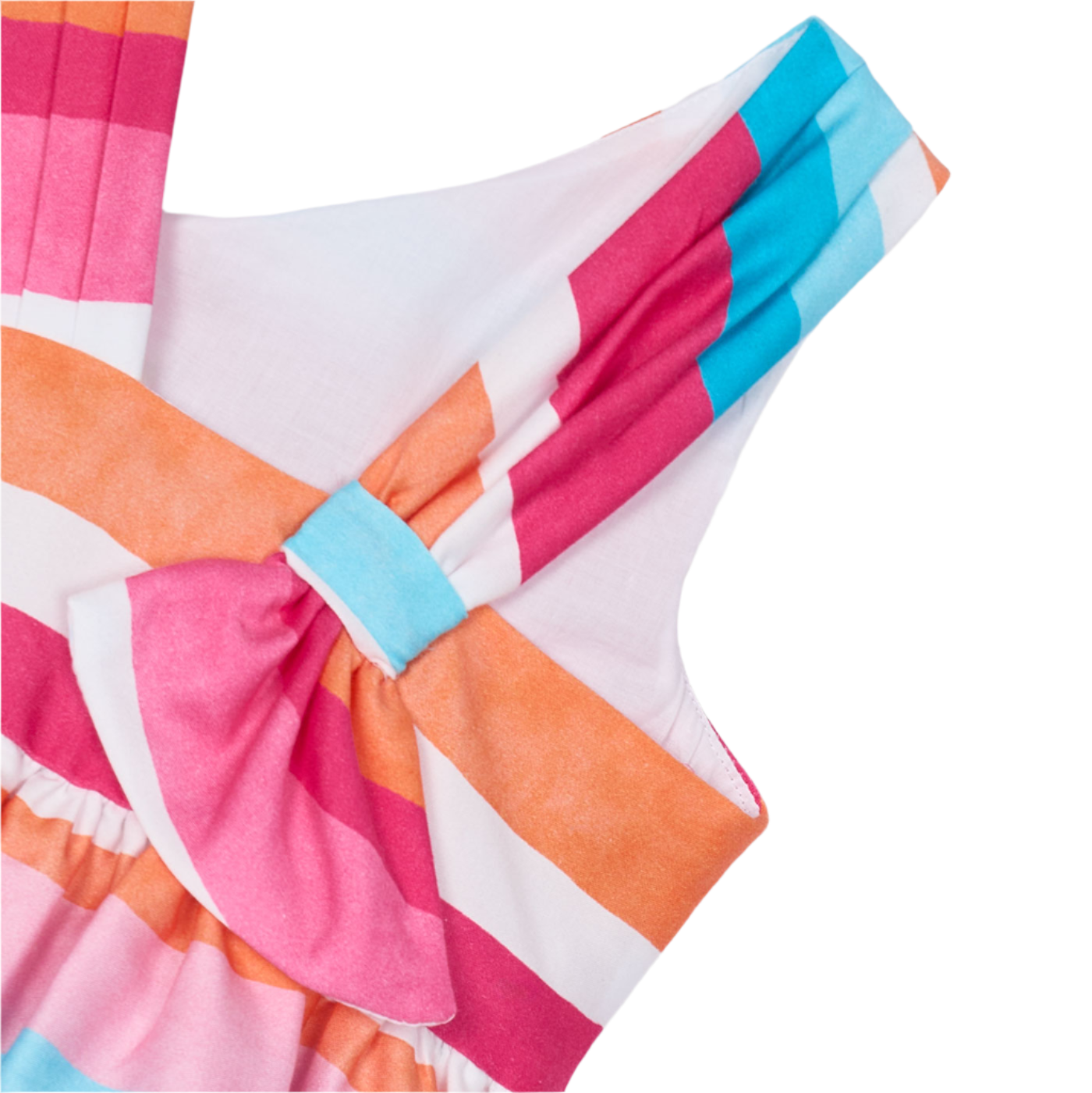 Sherbet Asymmetric Striped Dress