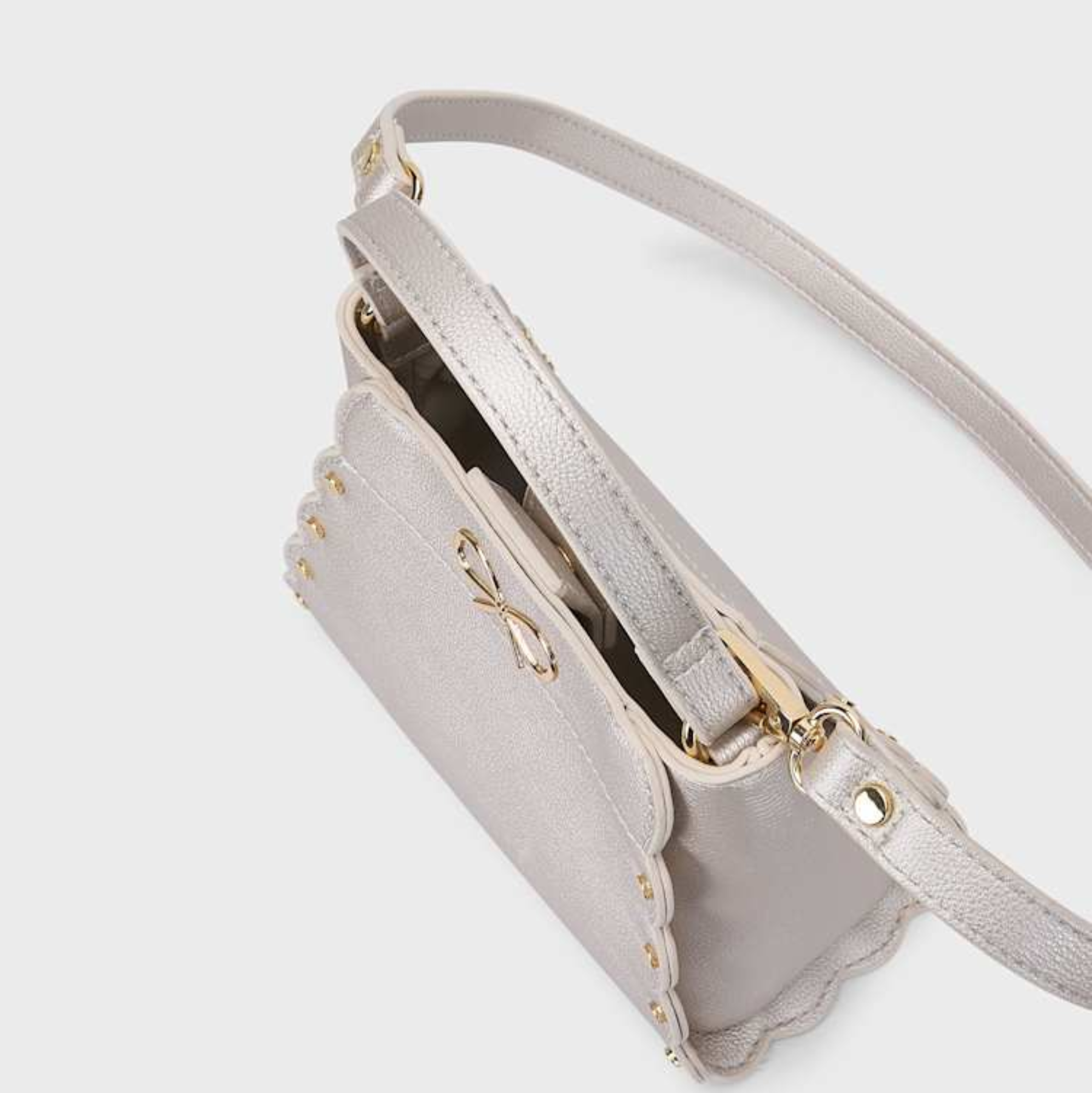 Champagne Scalloped Bag
