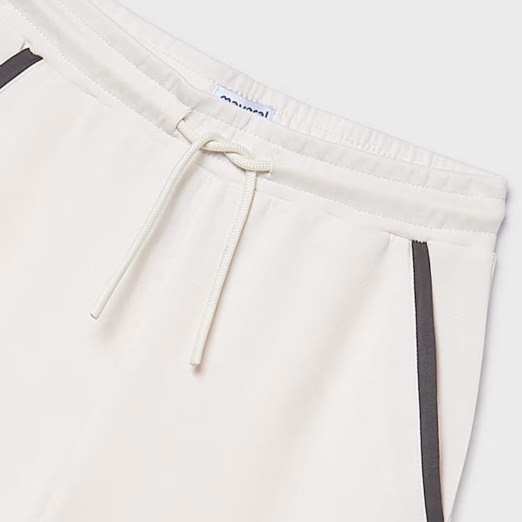 Bone Color Wide Leg Pant