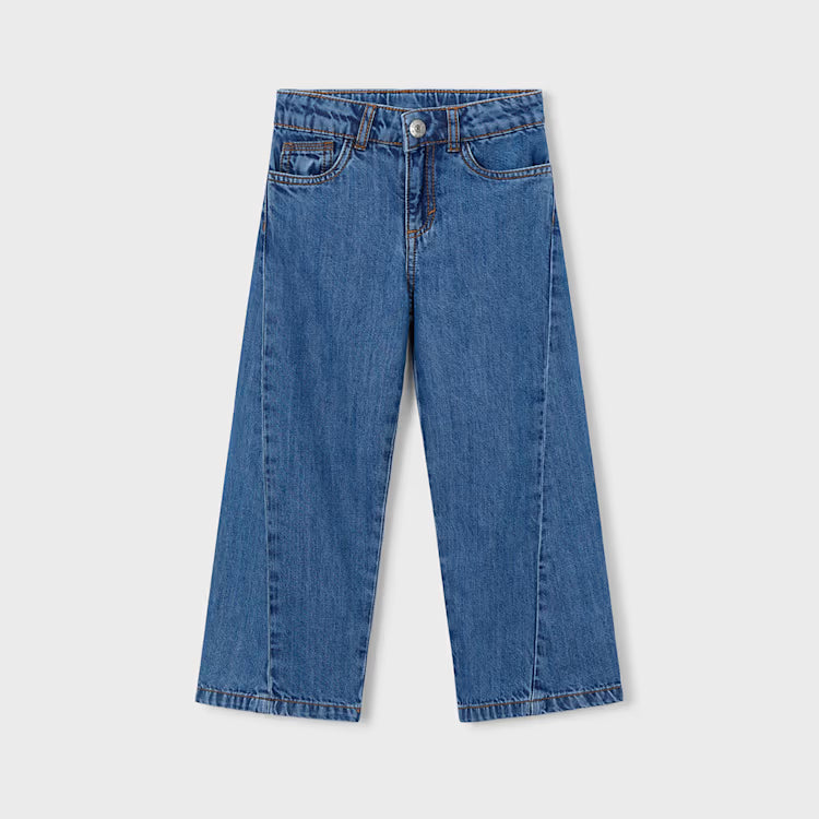 Dark Wide Leg Denim Pants