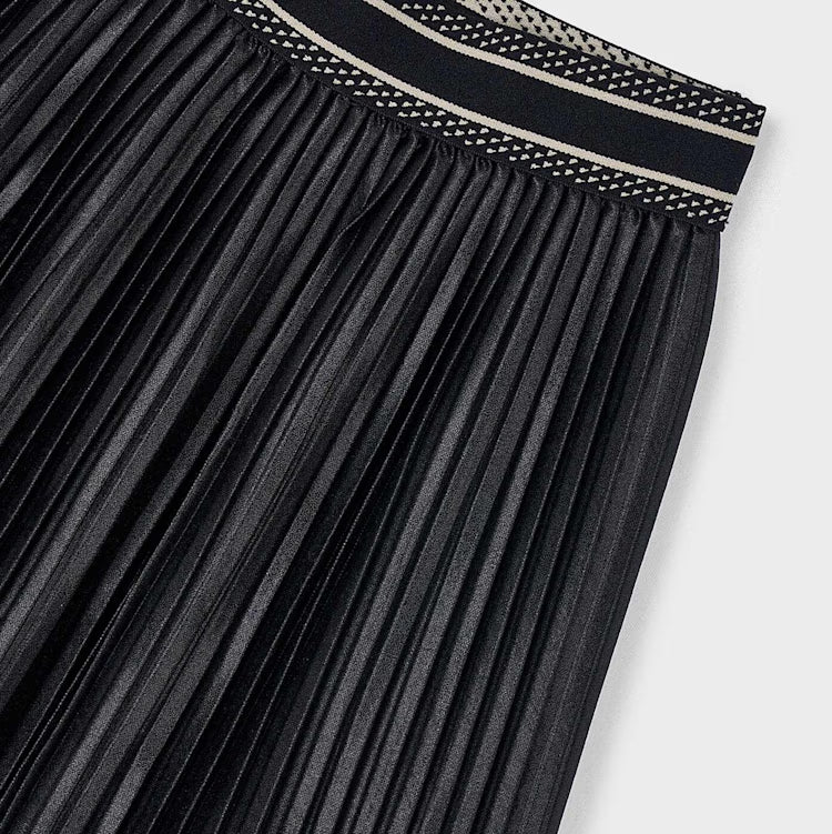 Black Pleated Skirt