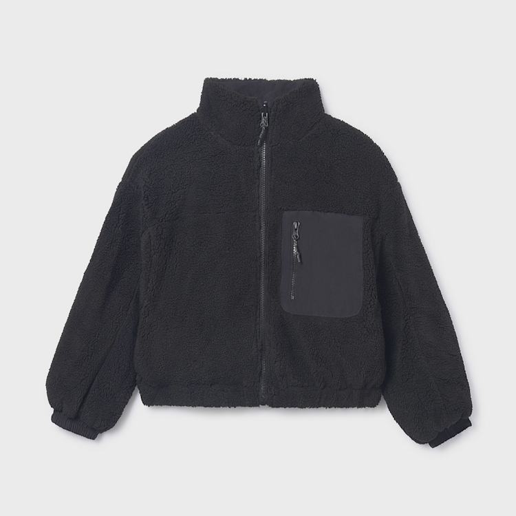 Reversible Black Fleece Jacket