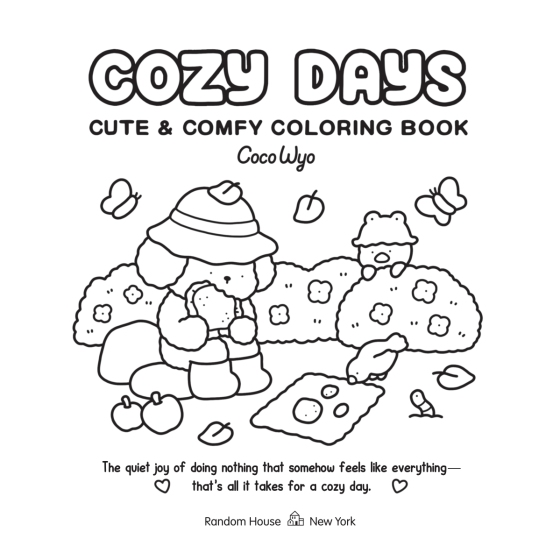 Cozy Days Coloring Book - Easy to Color Quiet Time Activity