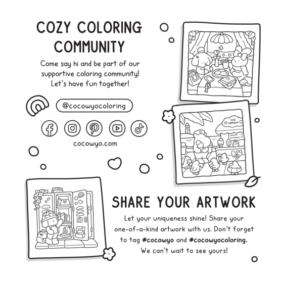 Cozy Days Coloring Book - Easy to Color Quiet Time Activity