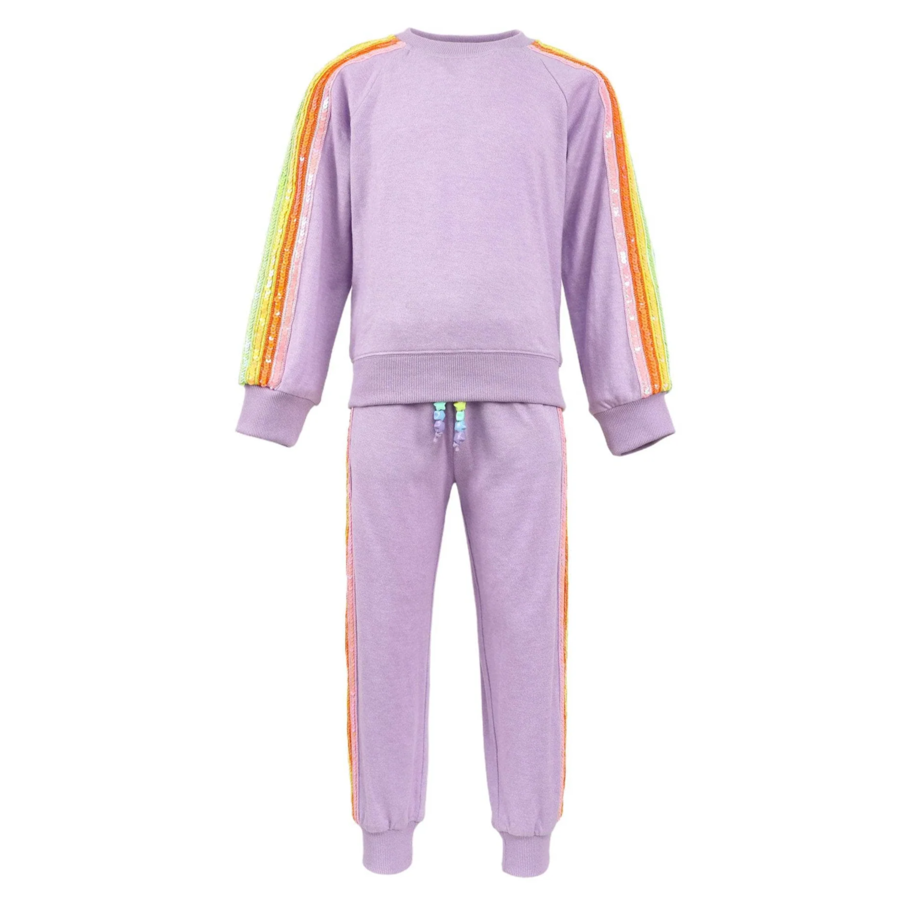 Lavender Rainbow Sequin Set
