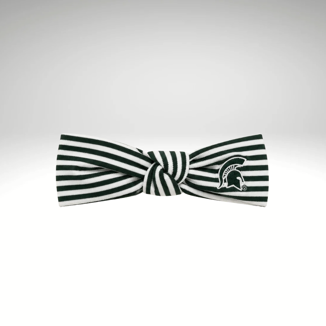 Michigan State Hunter White Stripe Hair Knot