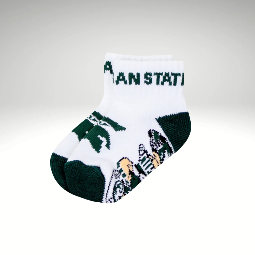 Michigan State Spartans Baby Socks