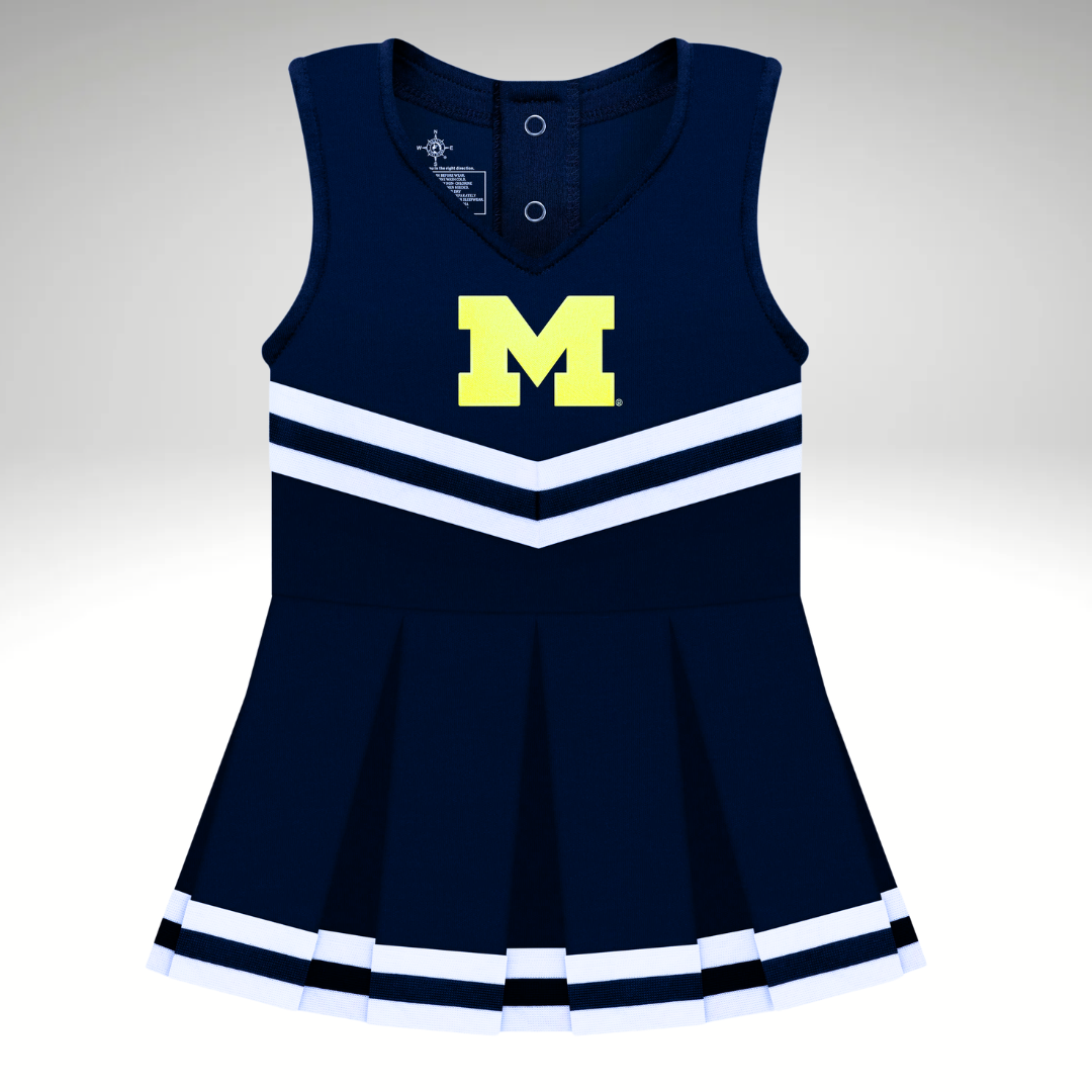 Michigan Wolverines Infant Cheer Dress Bodysuit
