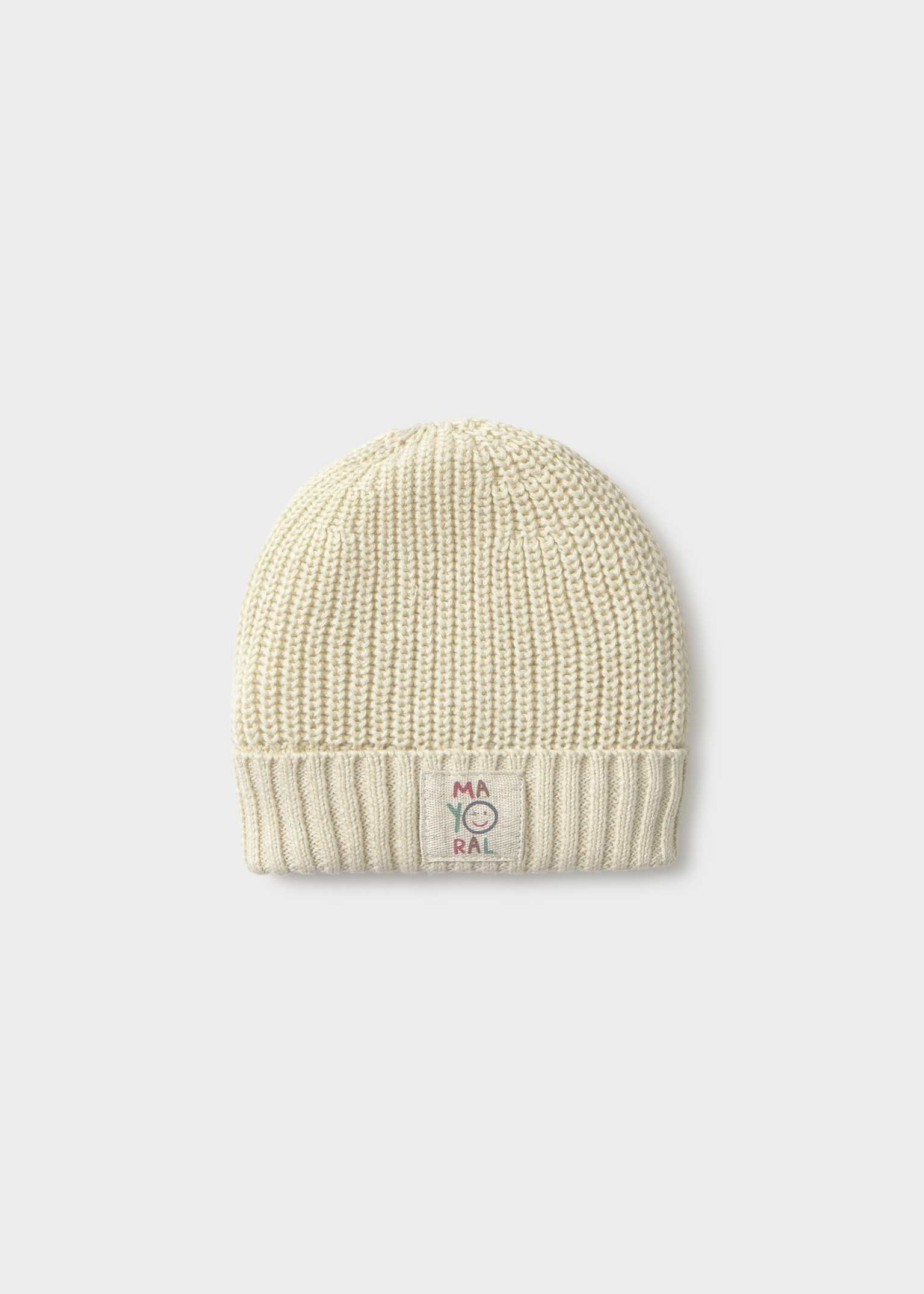 Talc White Knit Cap