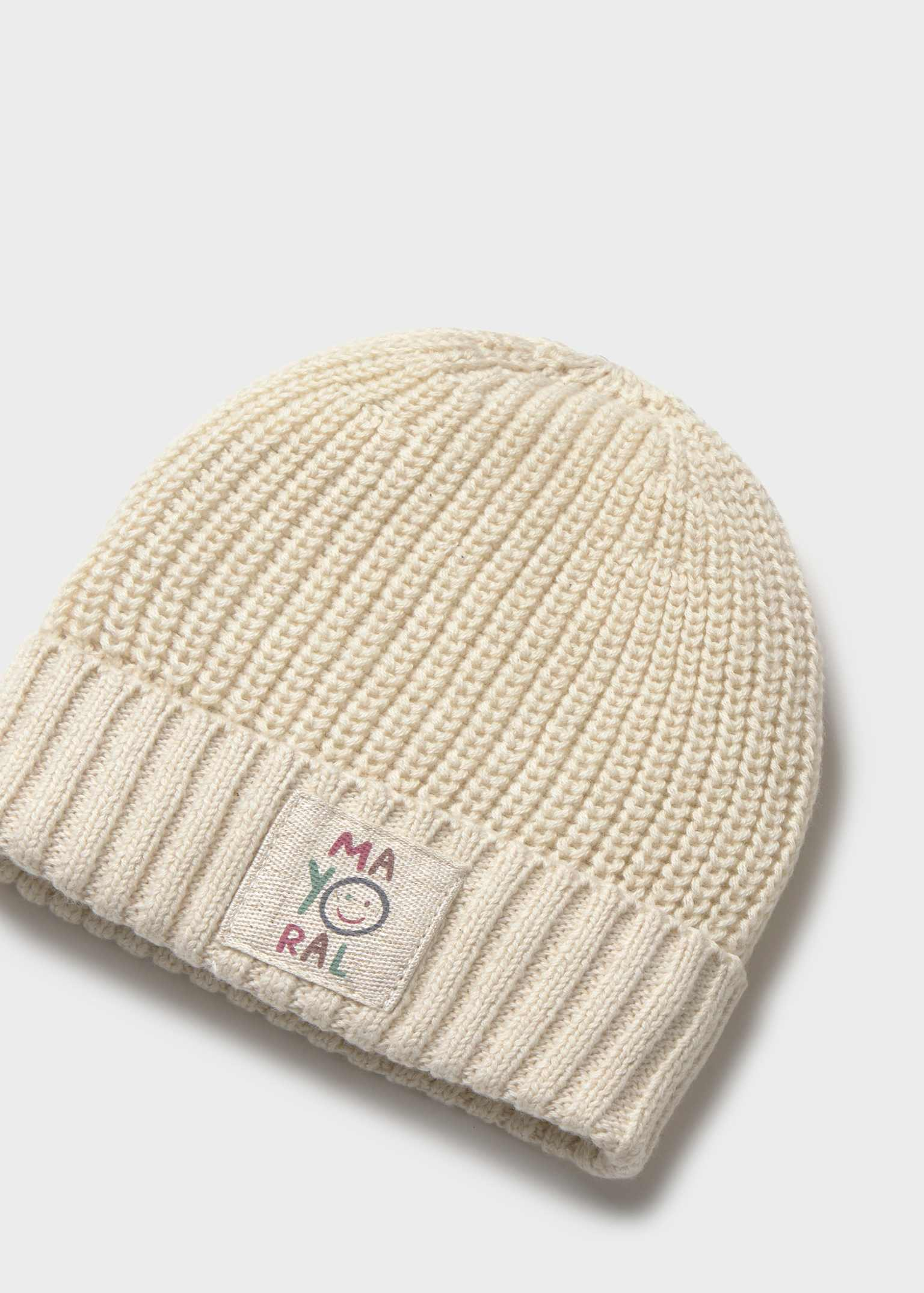 Talc White Knit Cap