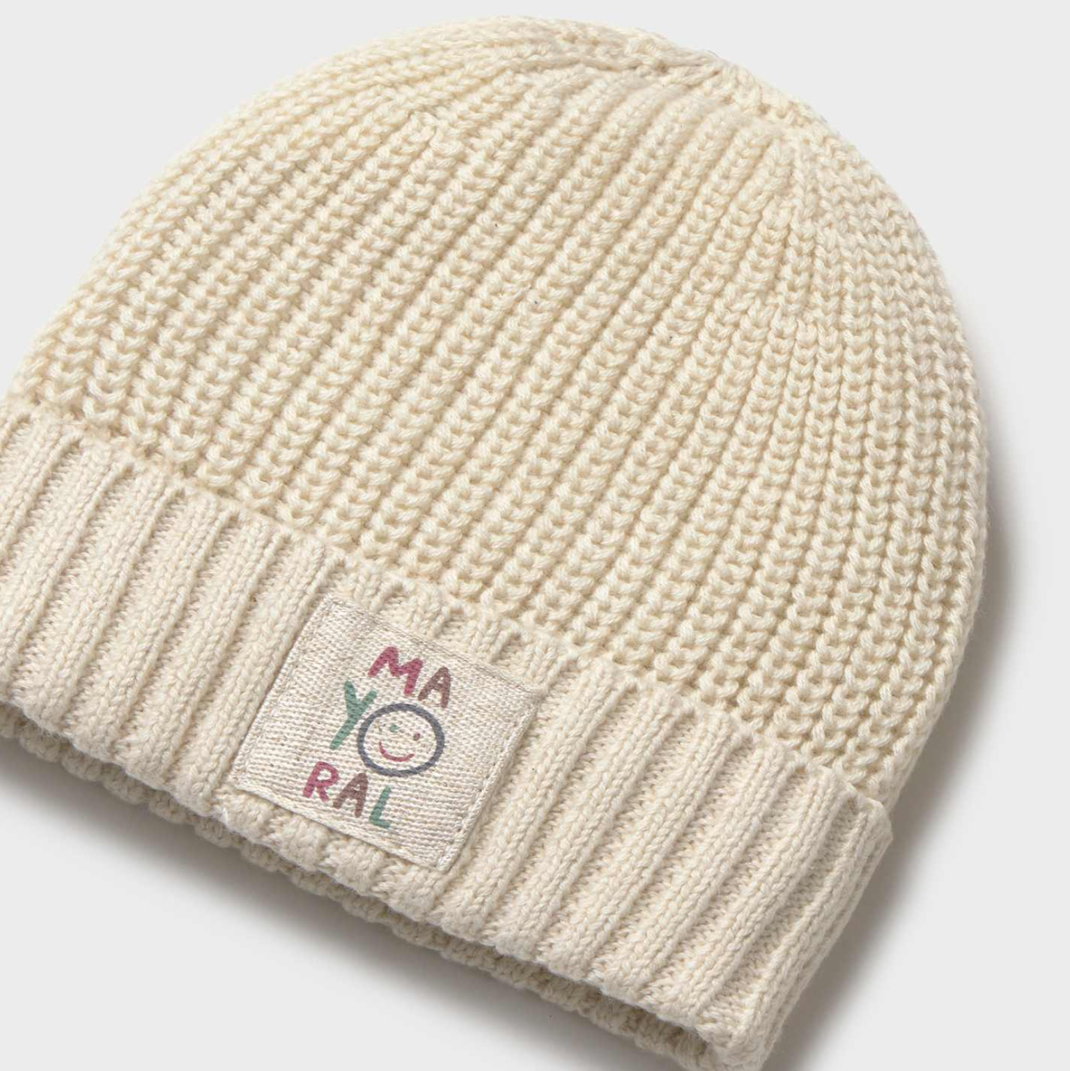 Talc White Knit Cap