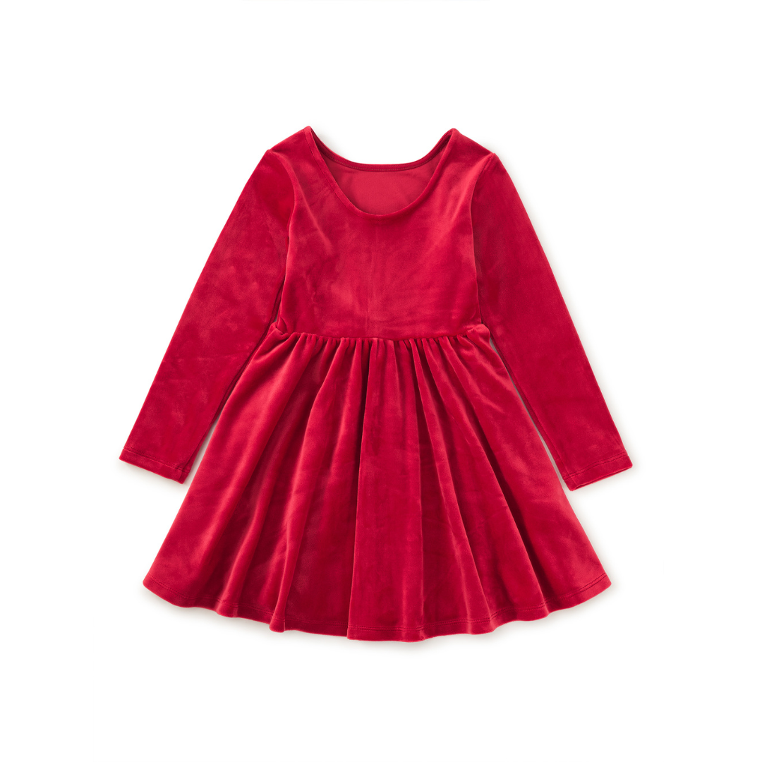 Red Wagon Velour Dress