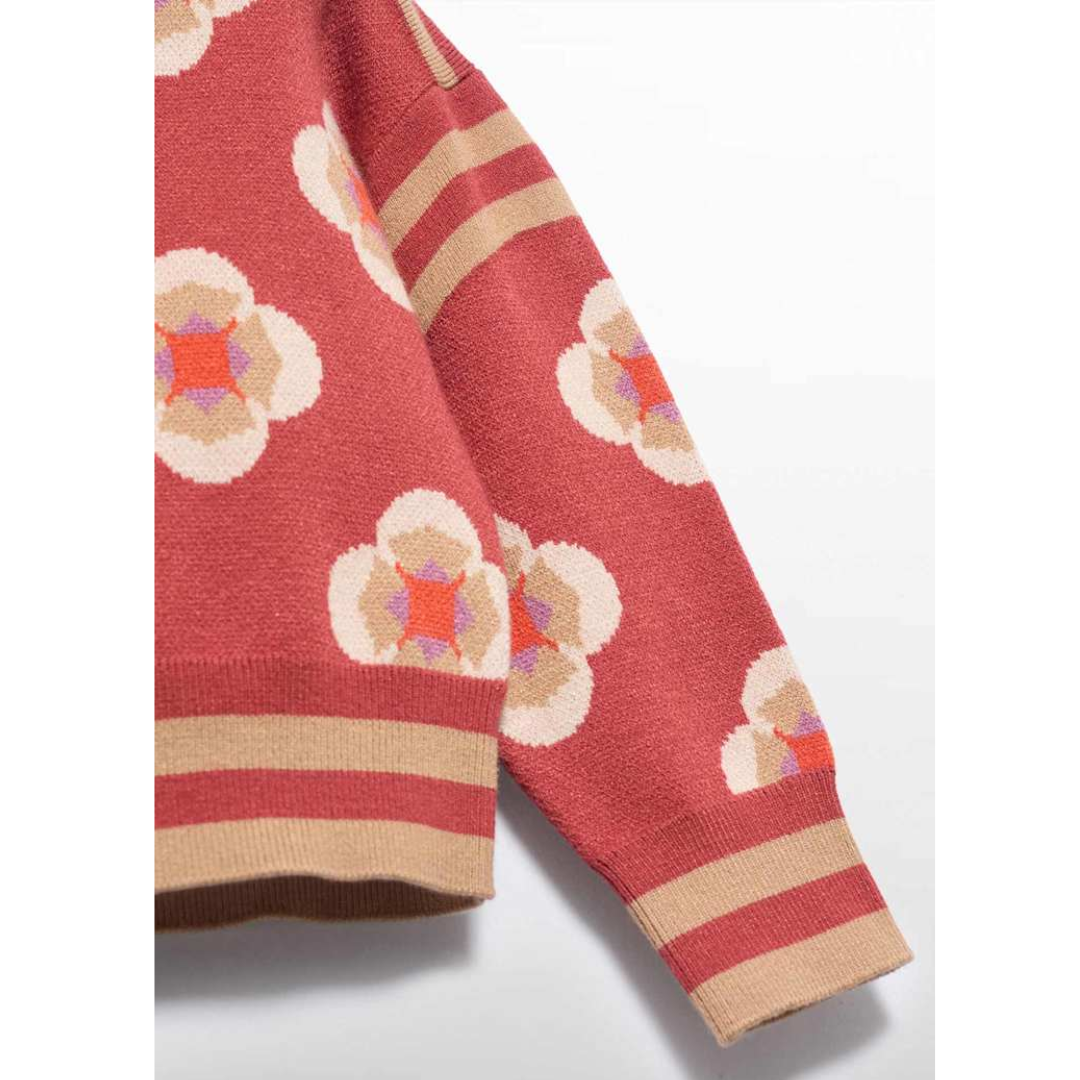Paprika Floral Sweater