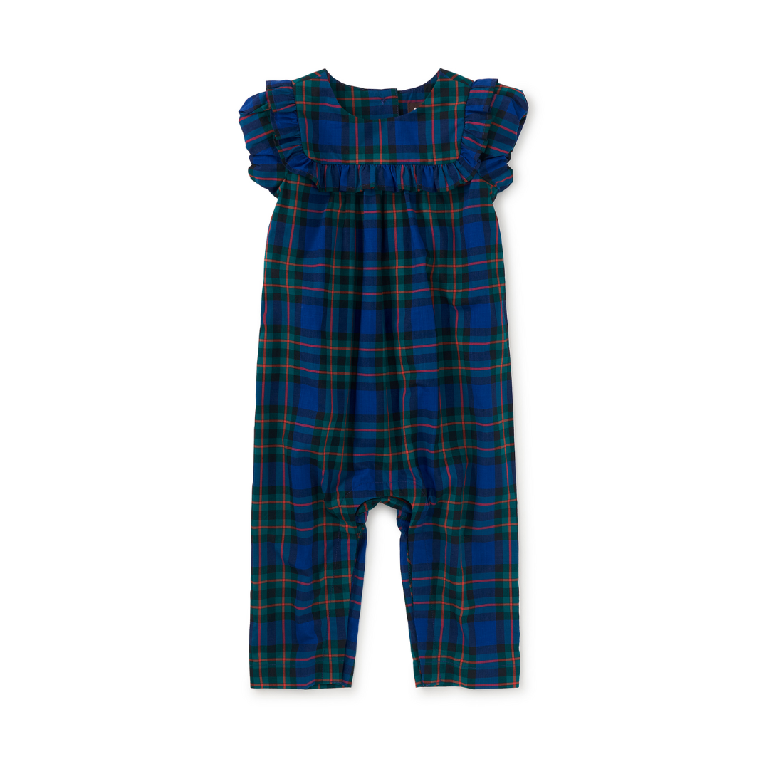 Busan Holiday Plaid Romper