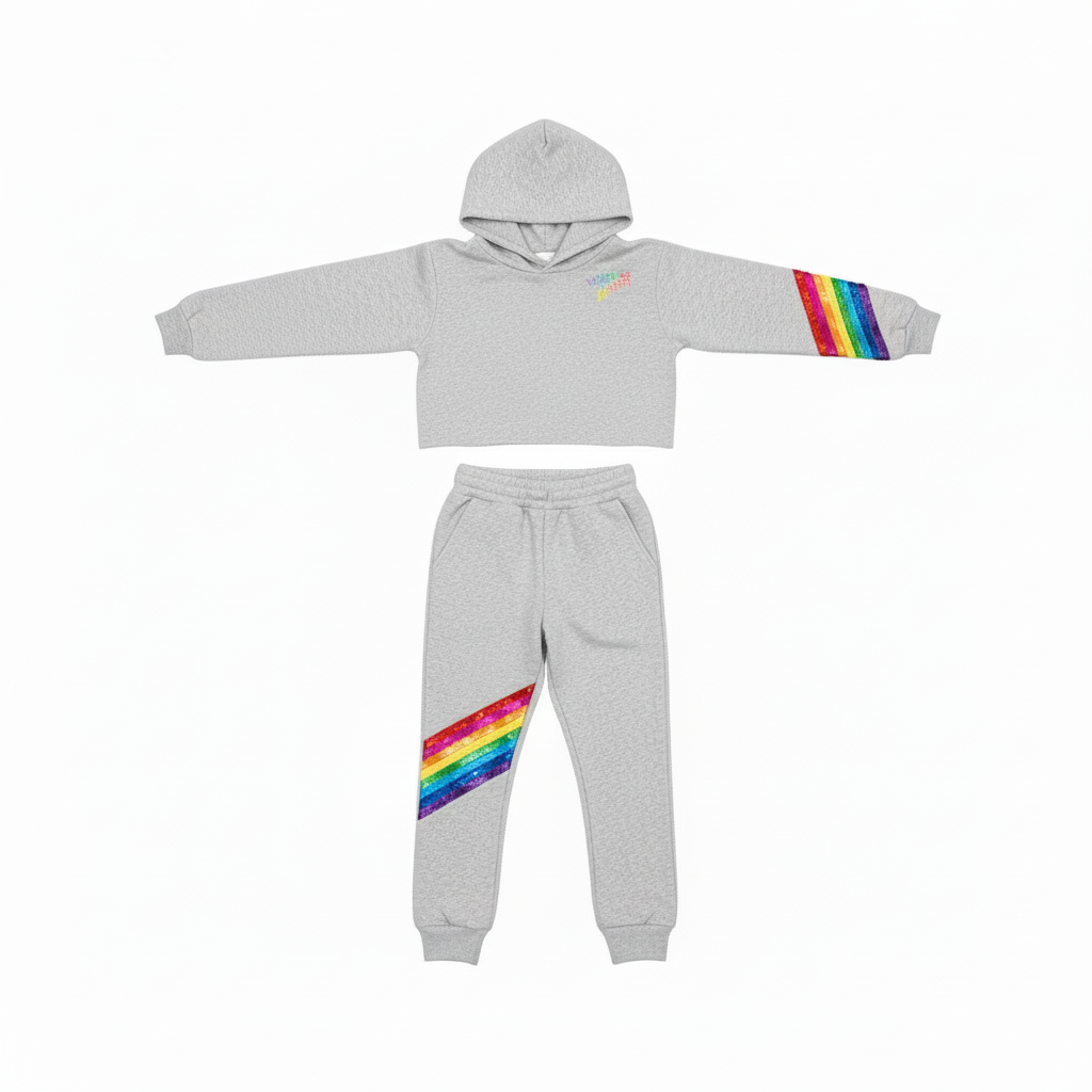 You are Amazing Sequin Jogger Set