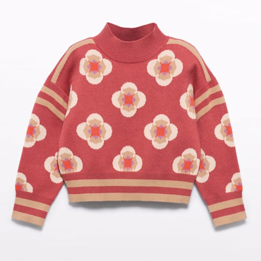 Paprika Floral Sweater