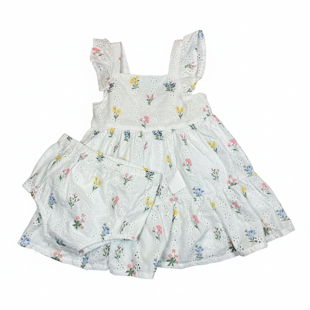 White Eyelet Garden Sundress for Baby & Toddler Girls | Little Me