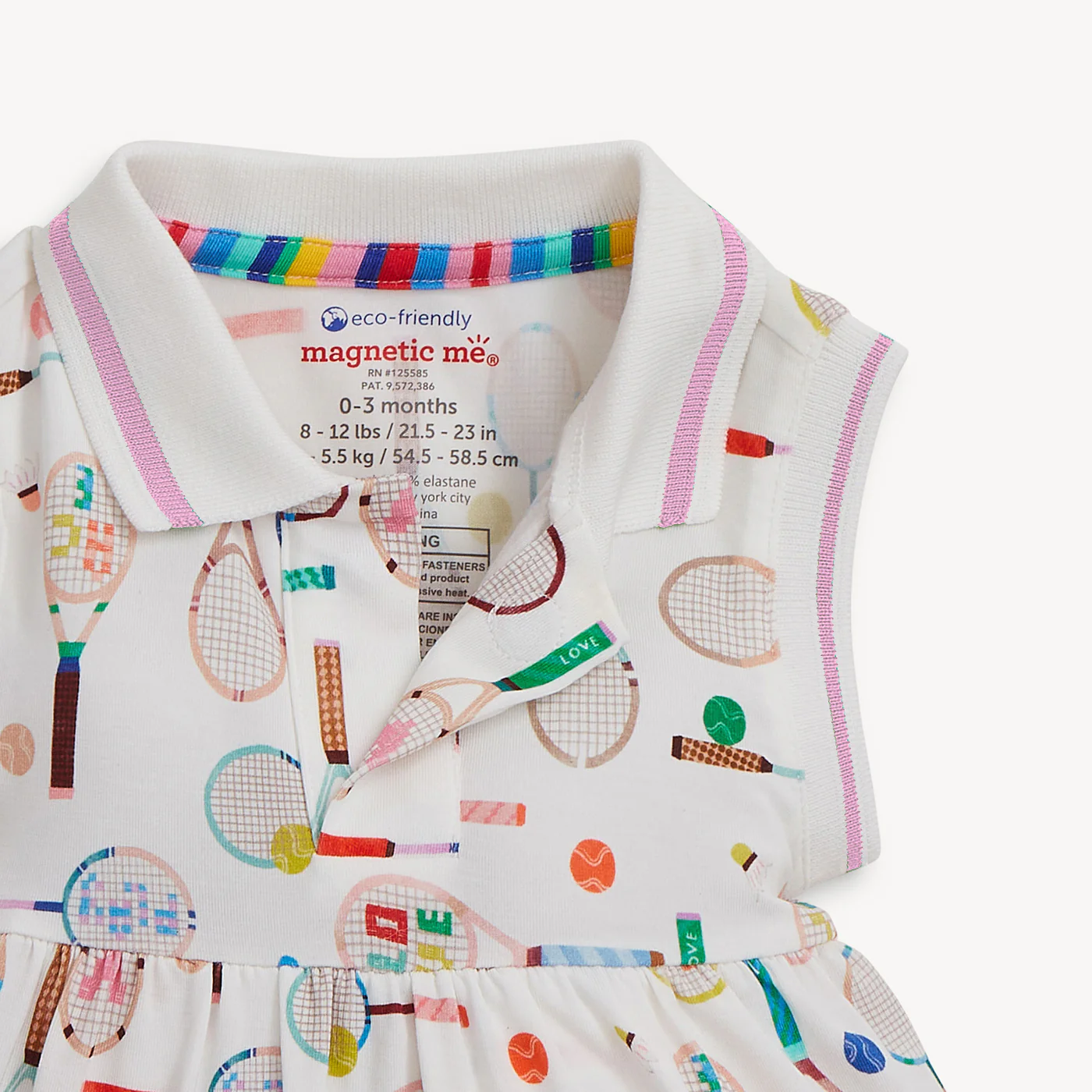 Tennis Magnetic Polo Bodysuit Dress