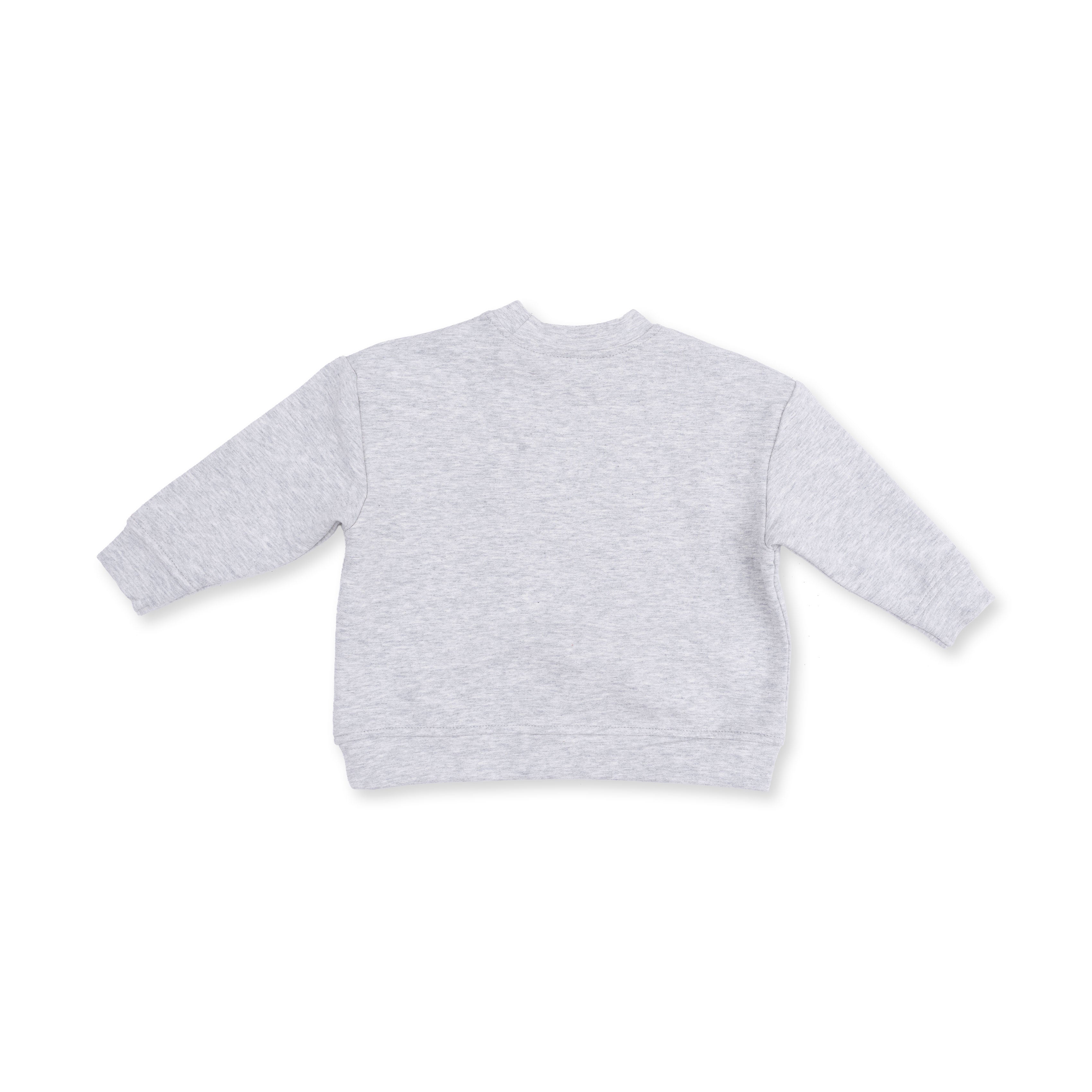 Ghosts Gray Drop Sleeve Sweatshirt