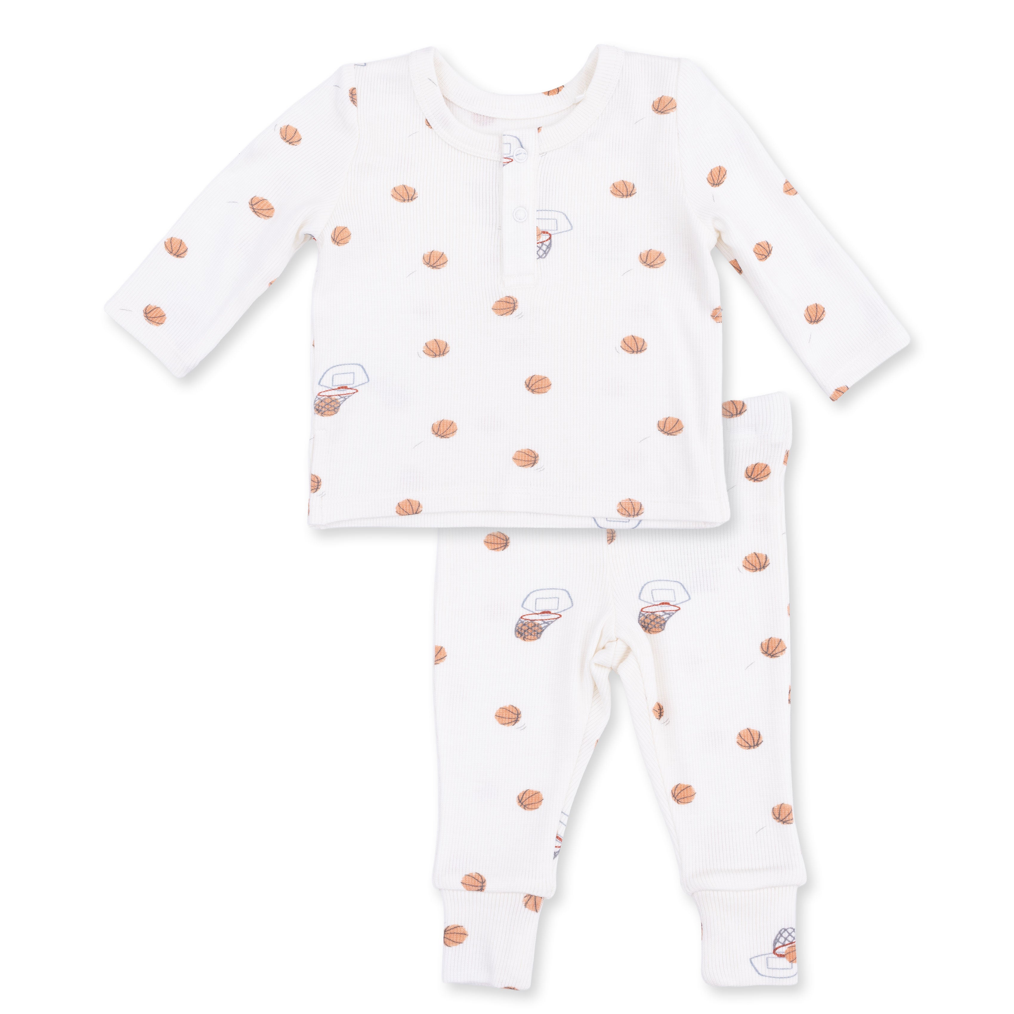 Mini Basketballs Long Sleeve Henley Play Set