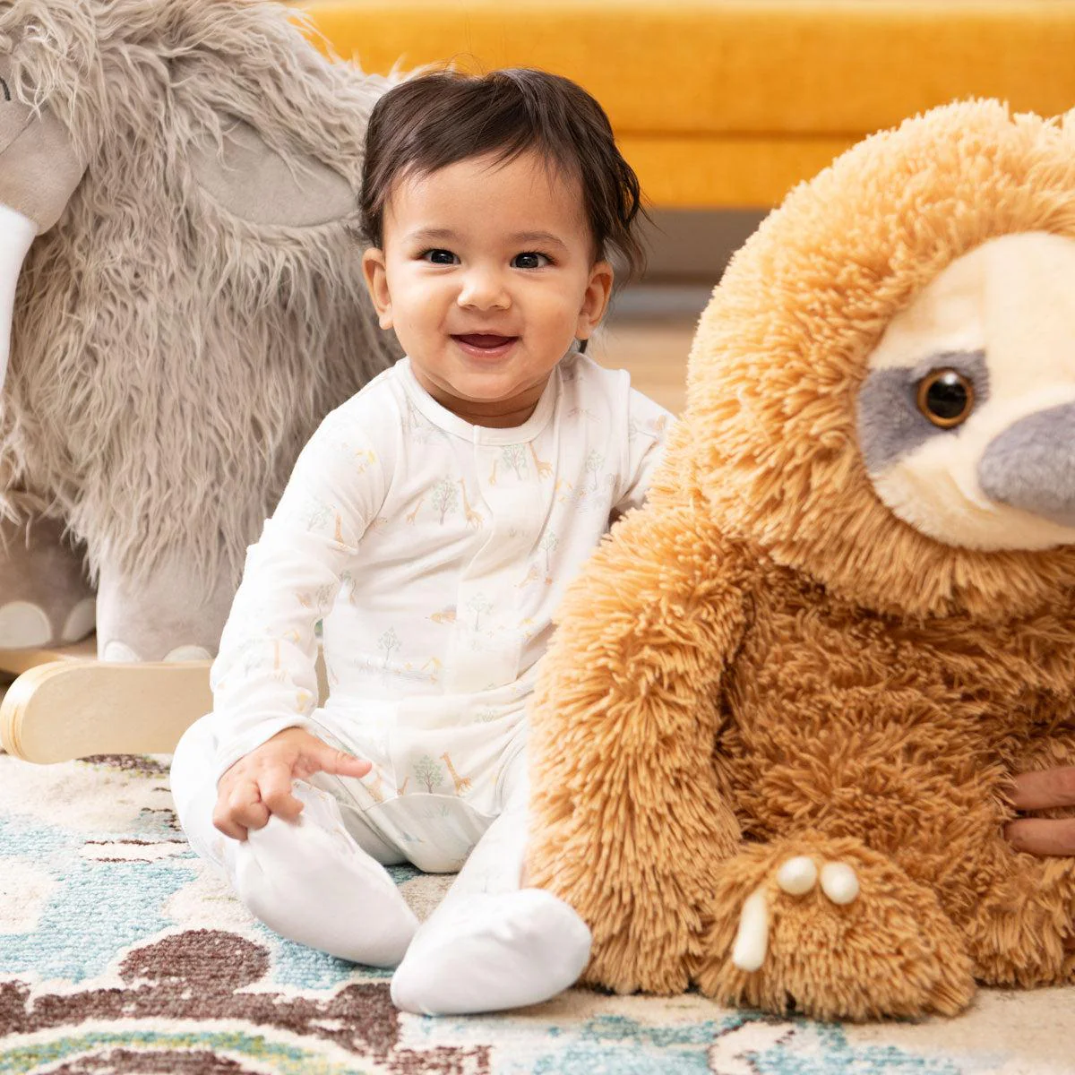 White Serene Safari Footie