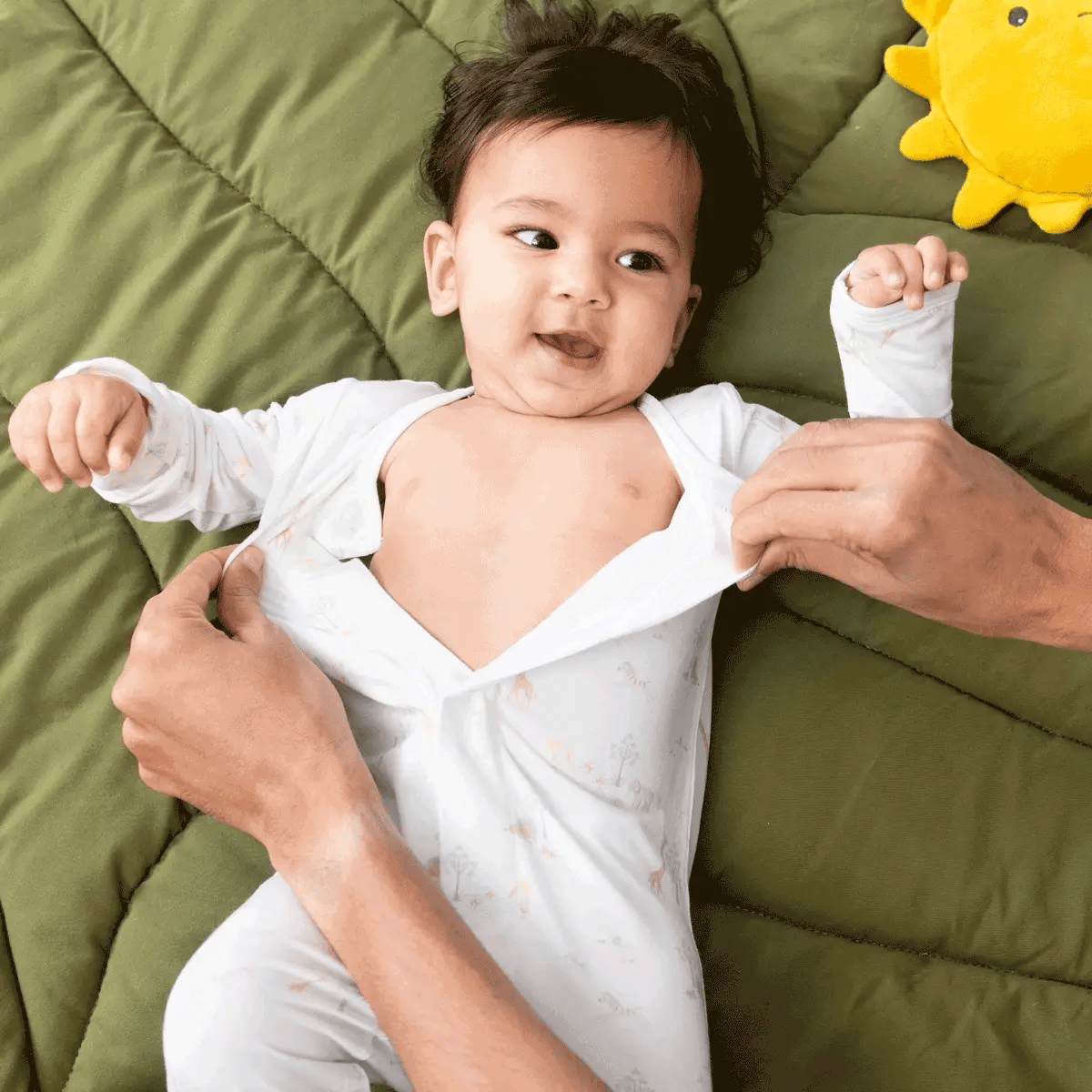 White Serene Safari Footie