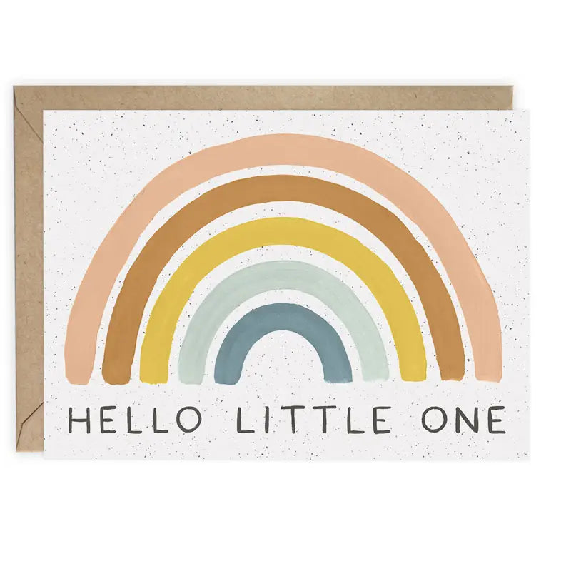 Rainbow Baby Hello Little One Card