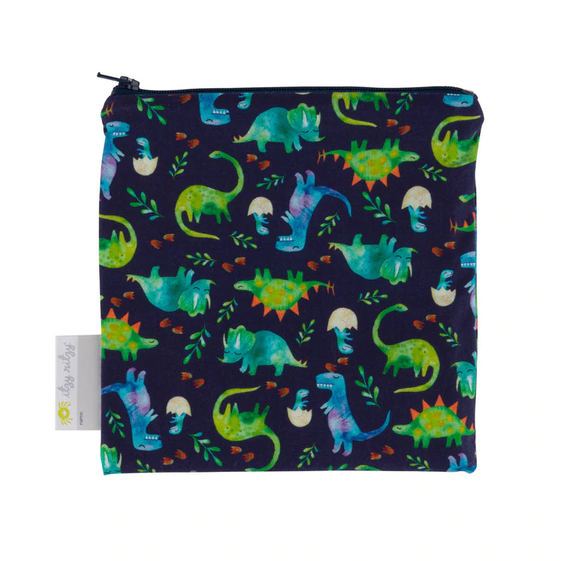 Raining Dinos Reusable Snack and Everything Bag