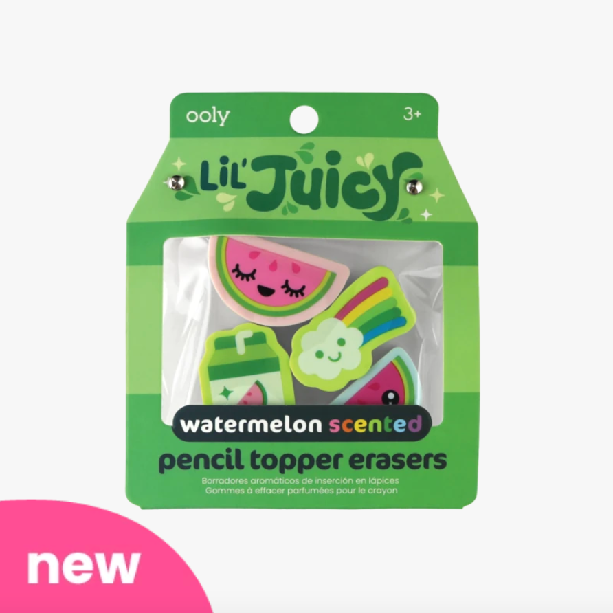 set of fruits that top the eraser