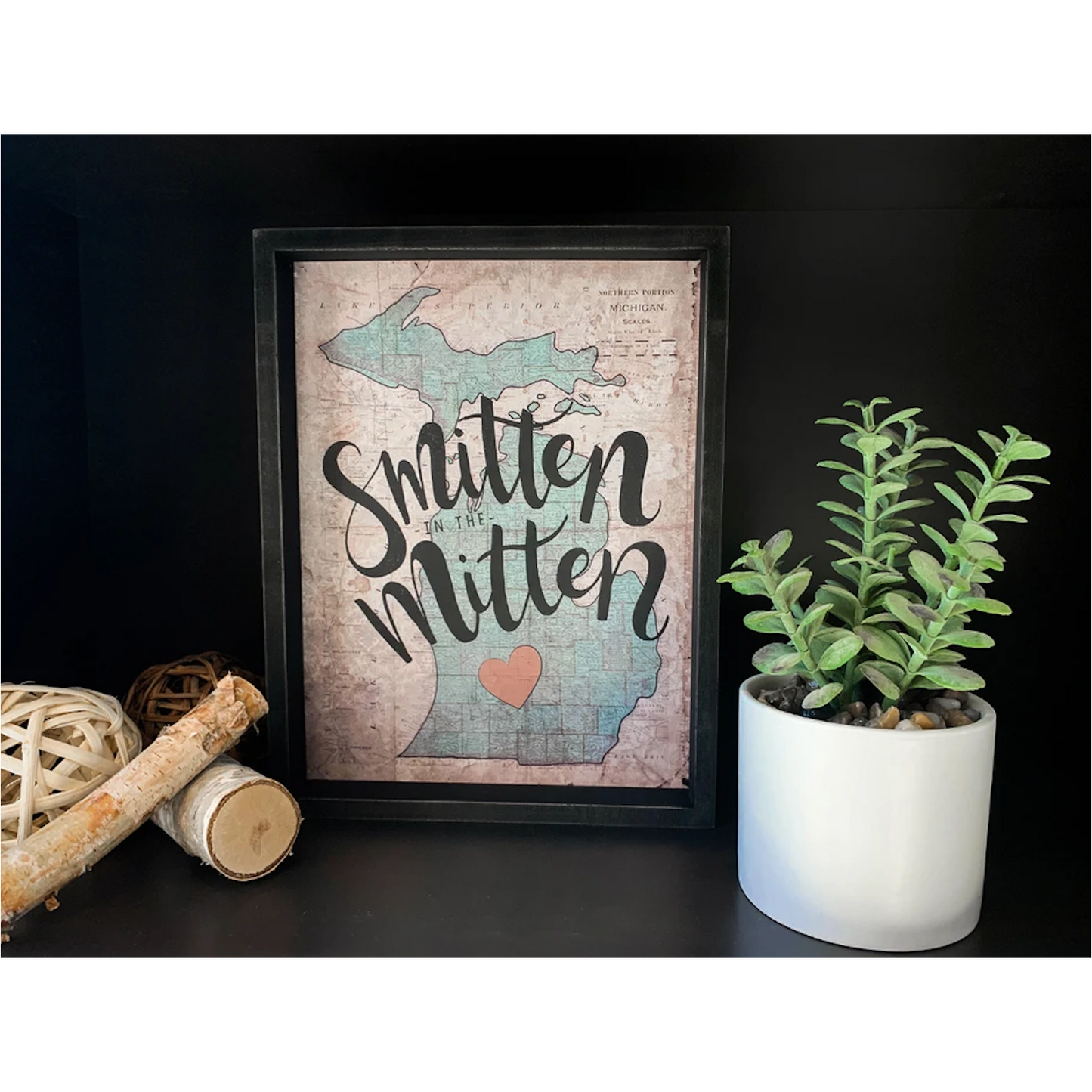 Smitten with the Mitten Framed Print