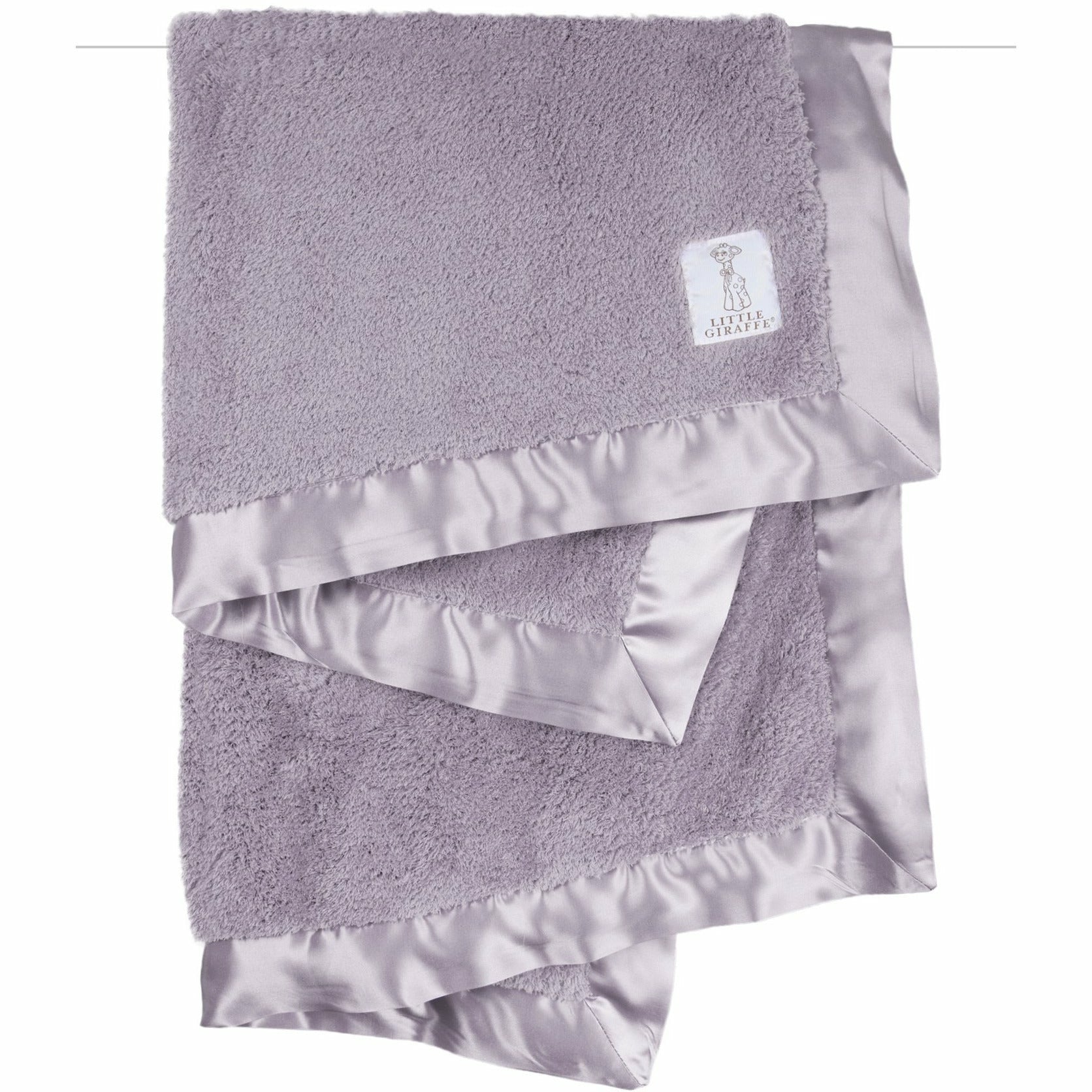 lavender fuzzy baby blanket