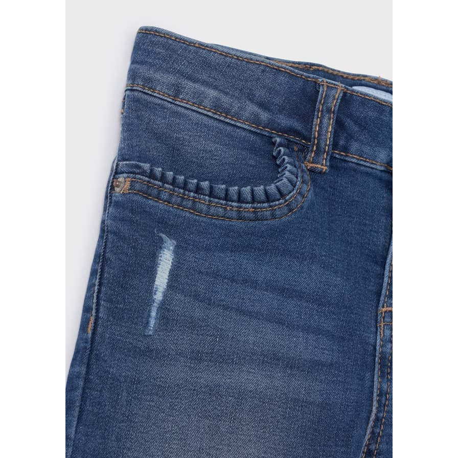 Folded Ribbon Pocket Jean