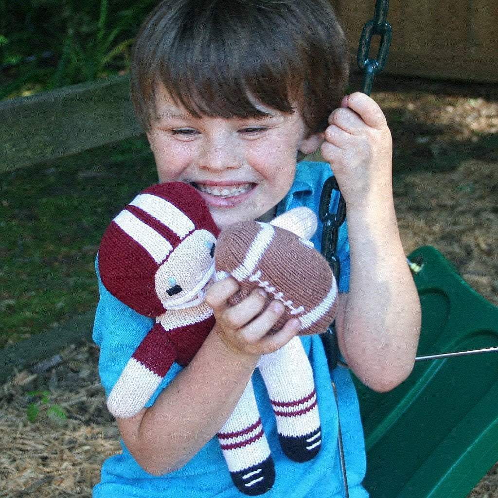 Knit Football Rattle