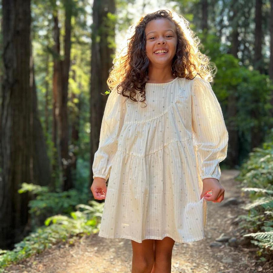 Cream Green Muir Woods Dress