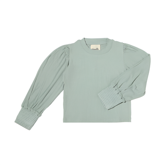 Jessa Long-sleeve T-shirt in Sea Foam