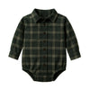 Giri Flannel Collared Bodysuit