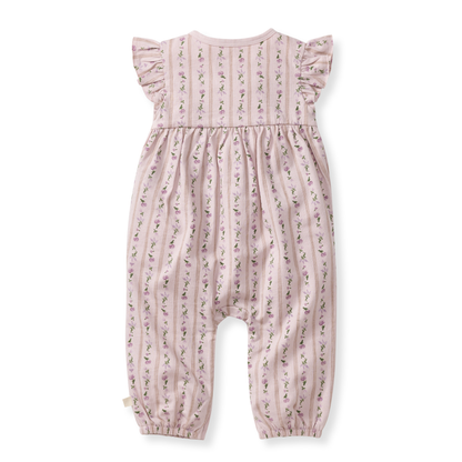 Ruffle Sleeve Floral Jumpsuit