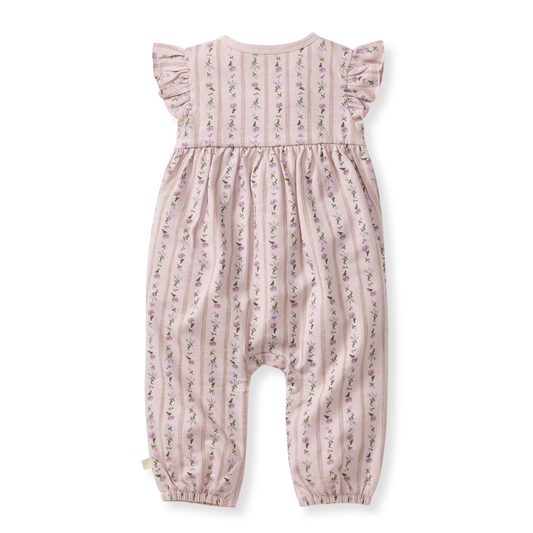Ruffle Sleeve Floral Jumpsuit